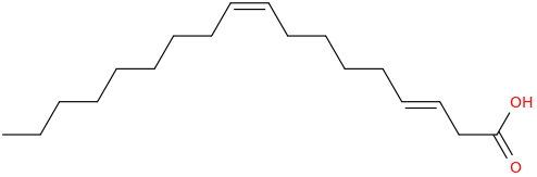 3,9 octadecadienoic acid, (e,z) 